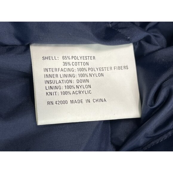 Black Sheep Mens Sleeveless Down Puffer Vest w Snaps Size XL Khaki Tan Vintage - Picture 5 of 11